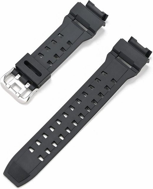 Casio Uhrenarmband Camouflage, Kunstharz und Gummi, Herren, silber/schwarz - Bild 1