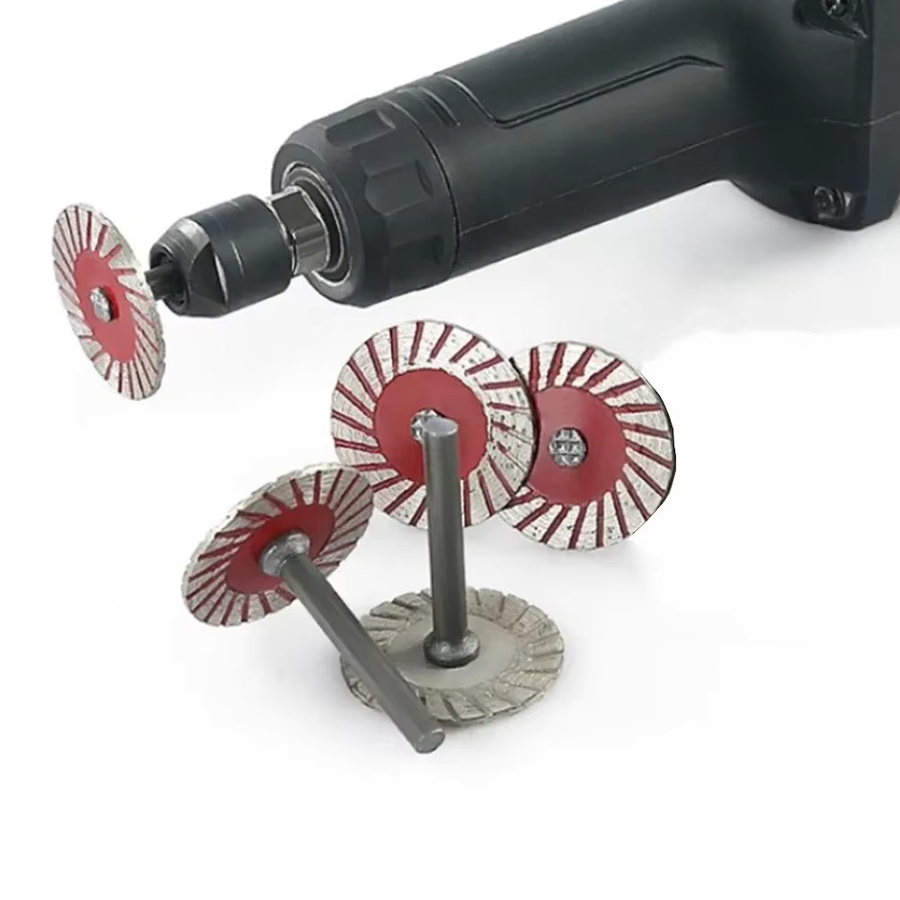 Sanke Rescue Trennscheibe mit 40 mm Durchmesser und 6 mm Schaft für Kreissägen zum Schleifen von Holz, Metall, Stein, Granit und Marmor in Rot - Bild 3