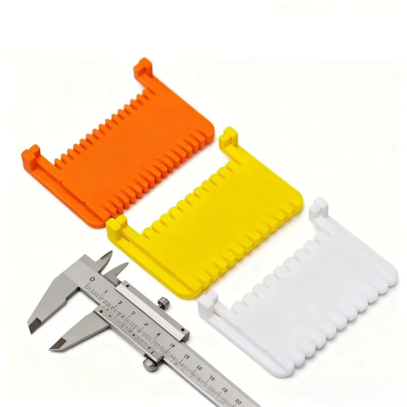 Verstellbarer Stichabstandhalter und Nähkantenführung als Clip-on-Kanten-Nähwerkzeug für DIY-Handwerk und Kleidungsreparatur in Weiß und Gelb - Bild 3