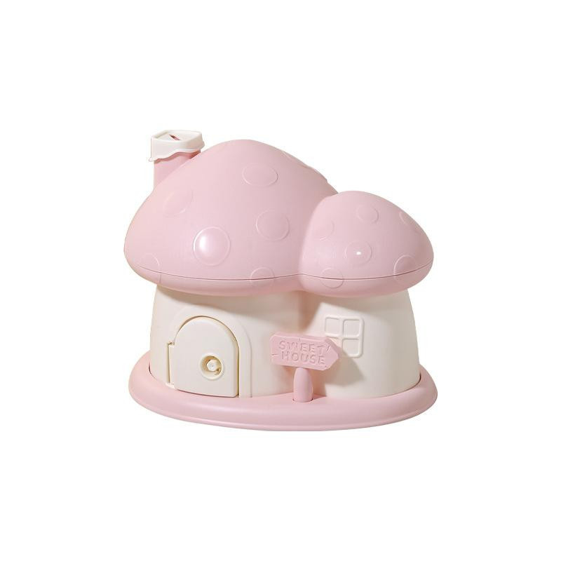Yiran Furniture Pilzhaus Spardose in Pink als dekorative Münzspardose für Kinder und Erwachsene - Bild 2
