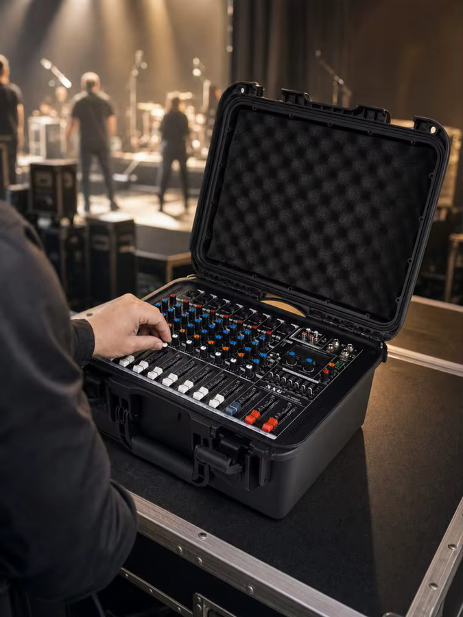 NXG All-in-One Mischverstärker in Schwarz mit 450W*2, USB-Player, 7-Band-EQ und 99 DSP-Reverb-Effekten für Karaoke - Bild 2
