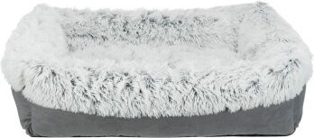 Trixie Hunde-Bett Harvey in Grau aus Mikrofaser mit abnehmbarem Bezug und rutschfester Unterseite, B/T/H: 75 x 75 x 25 cm - Bild 1
