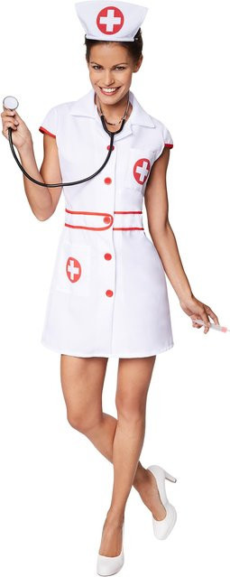 tectake Frauenkostüm sexy Krankenschwester - Bild 1
