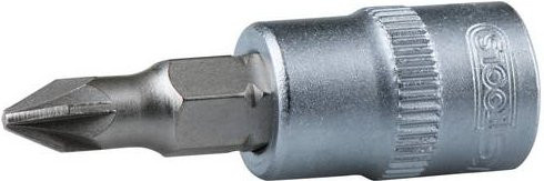 KS Tools Bit-Stecknuss PZ0 1/4 Zoll in Silber aus Edelstahl - Bild 1