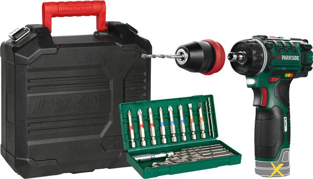 Parkside 12 V Akku-Bohrschrauber PBSA 12 E4 ohne Akku und Ladegerät - Bild 1