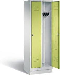 C+P Garderobenschrank Classic mit Türen, Farbe Viridingrün und Lichtgrau, H x B x T: 180 x 61 x 50 cm - Bild 1