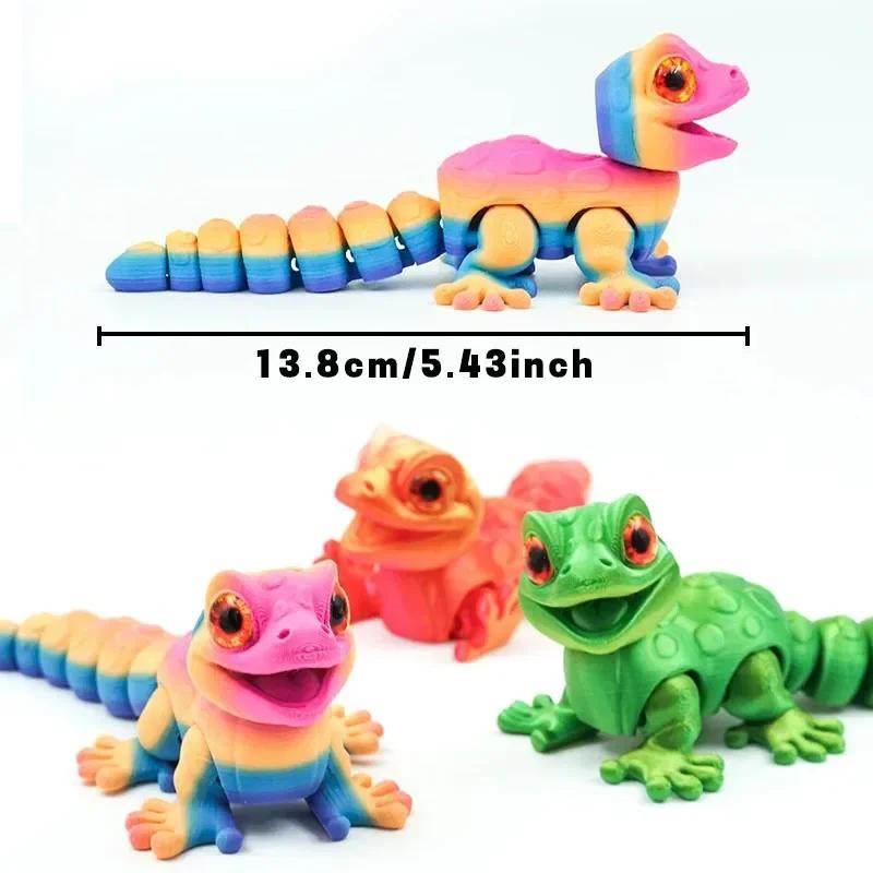 Yiran toy 3D-gedruckte Eidechsen-Tier-Spielzeugfiguren Beweglich 6–12 Jahre - Bild 2