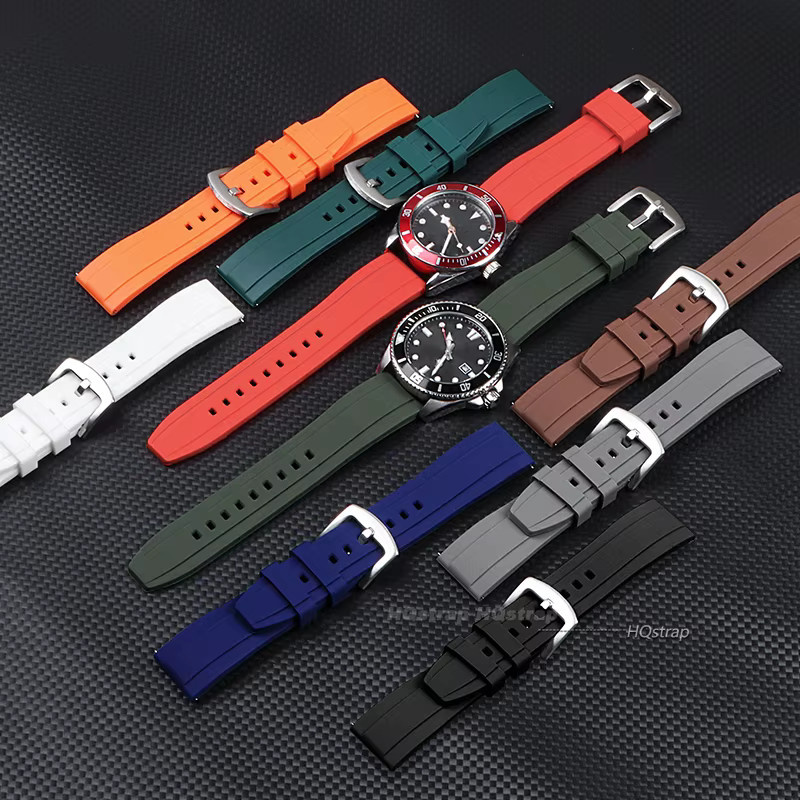 HQstrap Uhrenarmband Silikon, Schwarz, Unisex - Bild 2