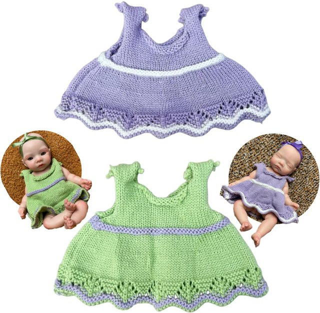 CatDoneca Bebe Reborn Sweater Dress, Zubehör, 2-teiliges Set - Bild 1