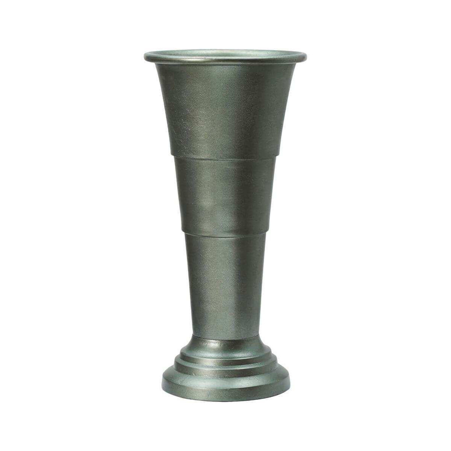 House Doctor Vase Florist in Antikgrün aus Aluminium, Höhe: 45 cm - Bild 1