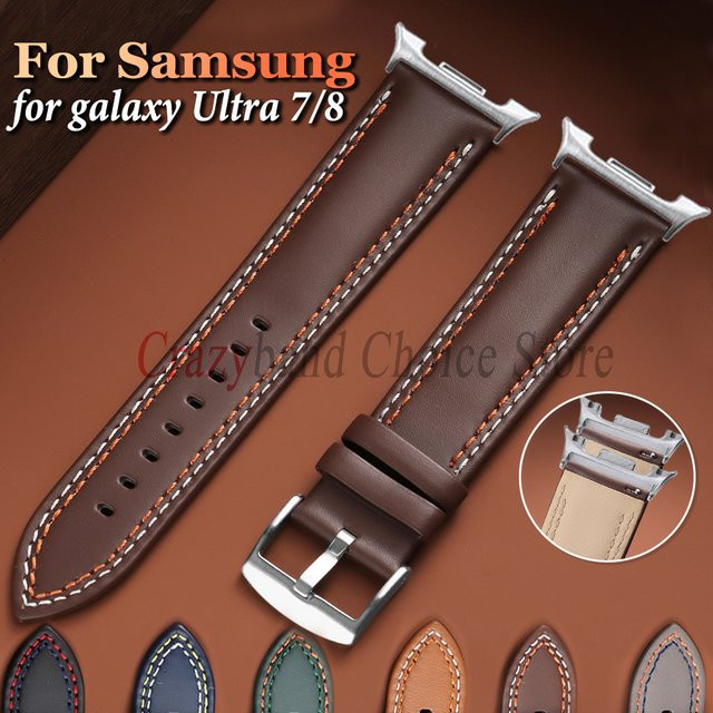 crazyband Uhrenarmband Leder, Samsung Galaxy Watch 7 Ultra 47mm - Bild 1