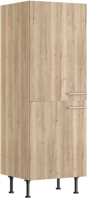 Optifit Küchen-Midischrank Erik290 für Kühlschränke in WildEiche, B/T/H: 60 x 58,4 x 176,6 cm - Bild 1
