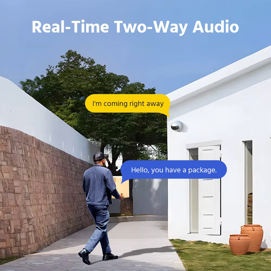 ANNKE 4K Dual Lens Videoüberwachungskamera für den Außenbereich, 8MP IP PoE-Kamera mit 180 Grad Sichtfeld und intelligenter Mensch- und Fahrzeugerkennung, Weiß - Bild 4