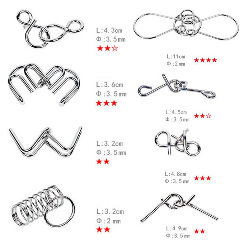 Yiran bag Puzzle Metall Bunt / Mehrfarbig 8-teiliges Set - Bild 1