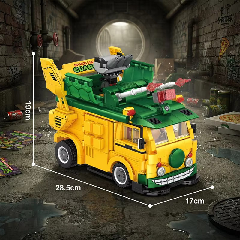 barweer Film-Party-Van Turtles, Bausteine, 1414 Teile, ab 14 Jahren - Bild 5