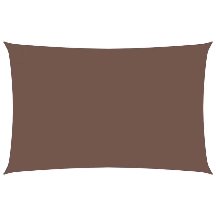 Furnicato Sonnensegel aus Oxford-Gewebe, rechteckig, Braun, B: 2 m, L: 45 m - Bild 2