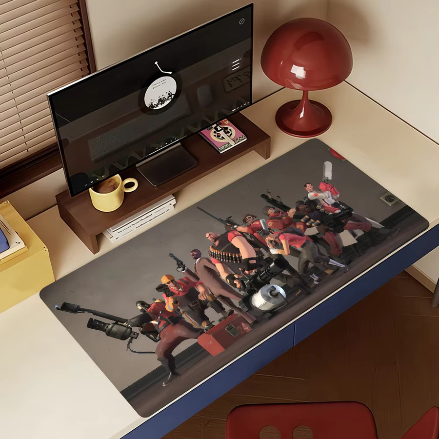 T-Team F-Fortress 2 Mauspad in Multicolour, rutschfeste Gamer-Schreibtischunterlage für Laptop und Büro - Bild 4