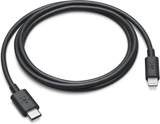 Belkin Boost Charge USB-C auf Lightning Kabel, 1m, schwarz - Bild 1