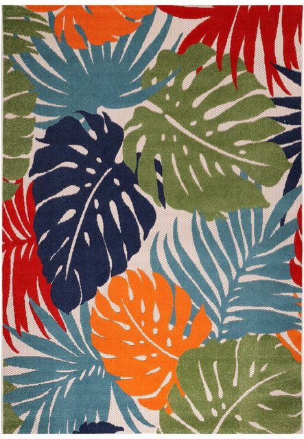 Sanat Outdoorteppich FLORAL bunt B/L: 60 x 110 cm - Bild 1