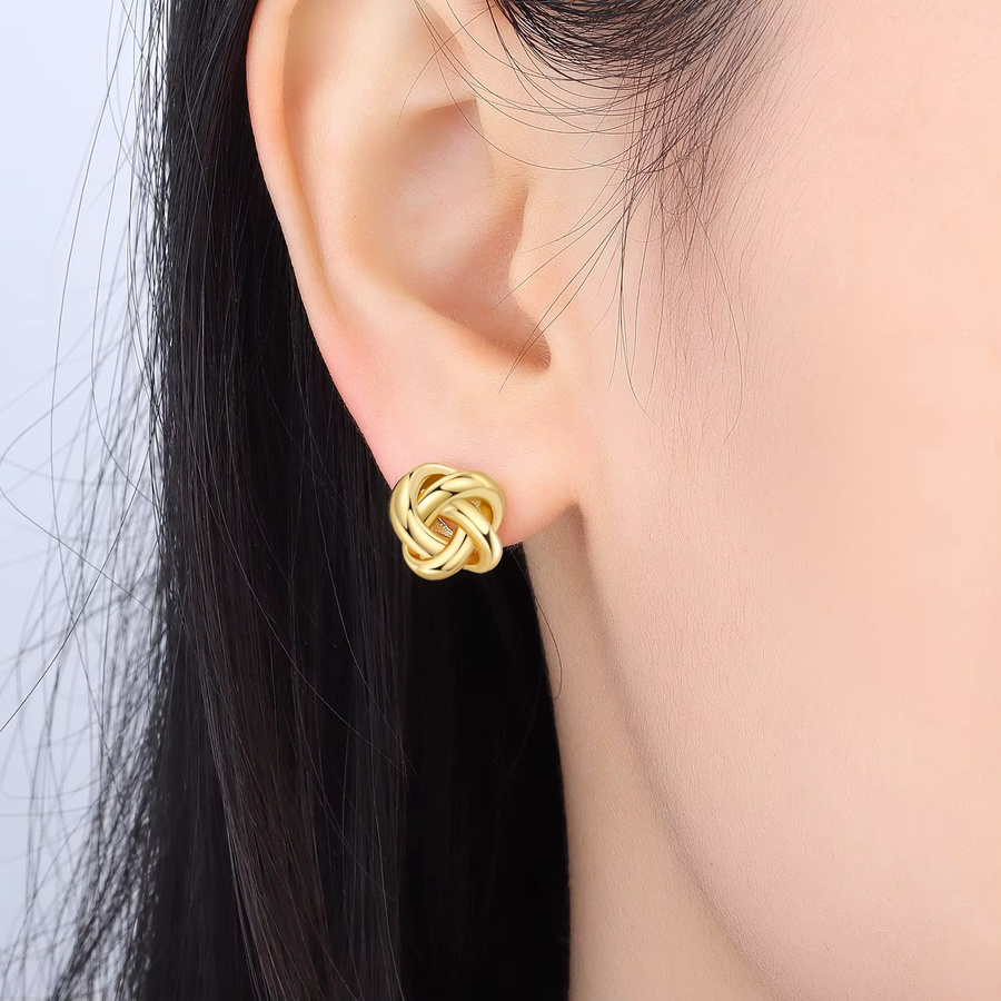 Orstarry Ohrstecker, 925 Silber, Gold, Damen - Bild 2