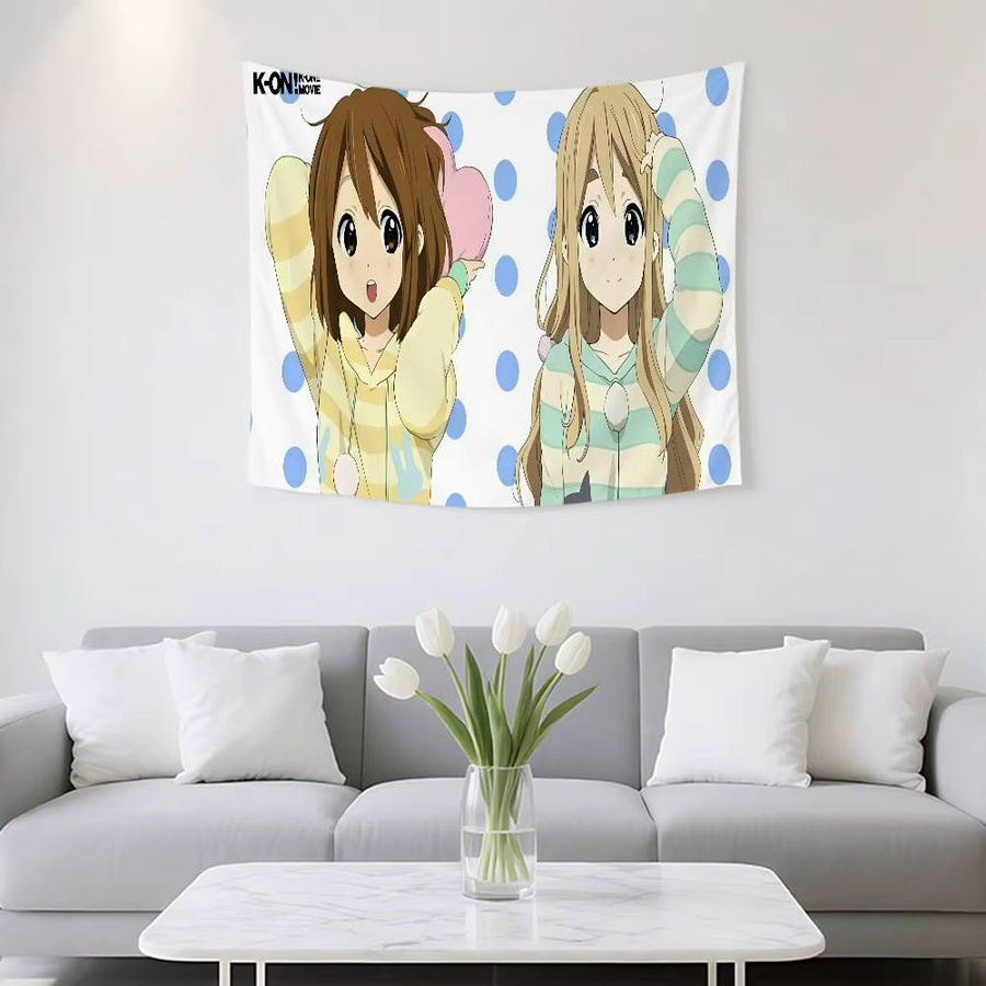 K-K-ON Wandteppich mit Fotodruck im Portrait-Stil, Mehrfarbig, Rechteckig - Bild 2