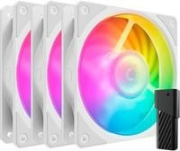 Cooler Master Mobius 120P ARGB Gehäuselüfter, Weiß, B/T/H: 12 x 12 x 2,5 cm - Bild 1