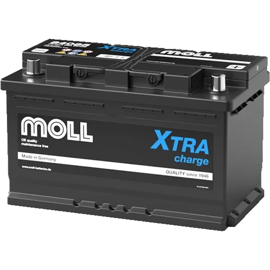 MOLL Xtra Charge Starterbatterie 12V 85Ah 800A Schwarz - Bild 2