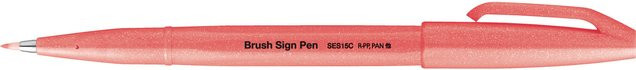 Pentel Brush Sign Pen Kalligrafiestift in Neon-Rot - Bild 1