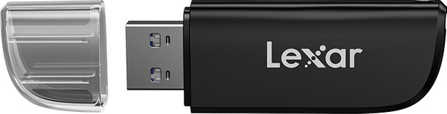 Lexar RW300U 2in1 USB 3.2 Gen1 Kartenleser für MicroSD und SD-Karten in Schwarz - Bild 1