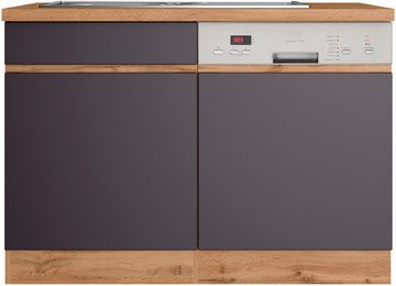 HELD MÖBEL Spülenzentrum Tampa in Grau mit Eichenoptik, B/H/T: 120 x 86 x 60 cm - Bild 1
