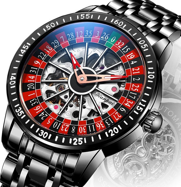Dianpai Armbanduhr Automatik, Edelstahl, Weiß, Herren - Bild 1