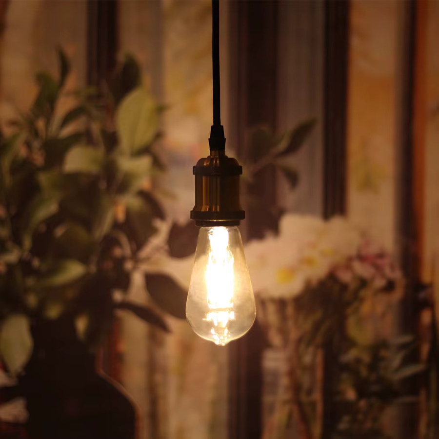TIANFAN 2er-Pack Edison LED-Filament Glühbirnen ST64 in Transparent, Warmweiß, 2500 Kelvin - Bild 2