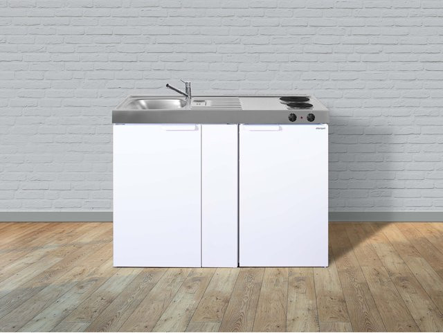 Stengel Küchen Kitchenline MK 120 Elektrokochfeld in Weiß mit linksseitiger Anordnung - Bild 1
