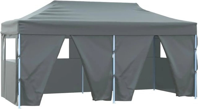vidaXL Profi-Partyzelt faltbar mit 4 Seitenwänden, B/T/H: 6 x 3 x 2,5 m, Stahl, Anthrazit - Bild 1