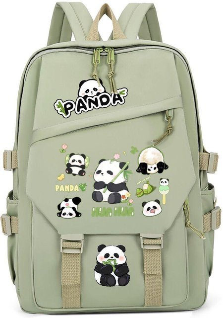 3-teiliges Schulrucksack-Set in Grün aus Oxford-Stoff mit Schultasche und Federmäppchen - Bild 1