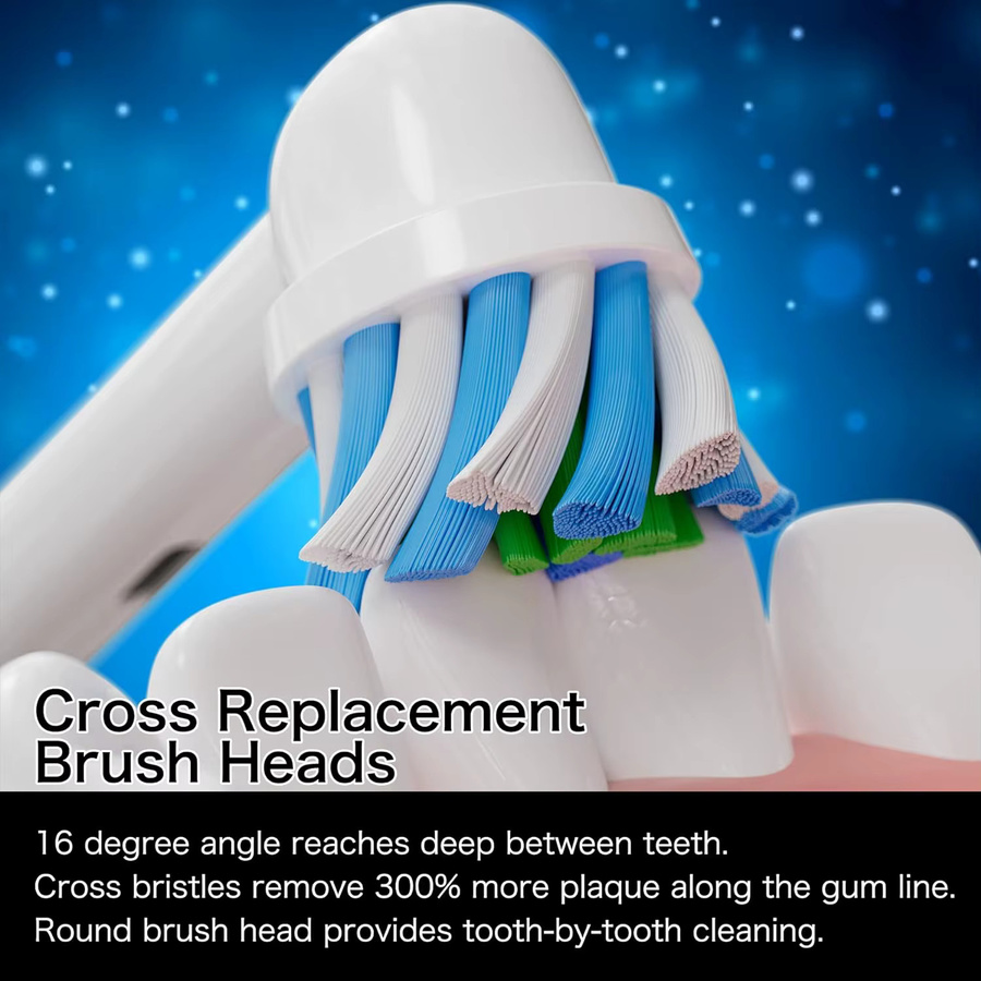 Braun Oral B Ersatz-Zahnbürstenköpfe, 8–16 Stück, kompatibel mit Vitality - Bild 2