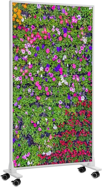 Könighaus Infrarotheizung Blumenbeet mit Rollen, 1.000 W, Weiß - Bild 1