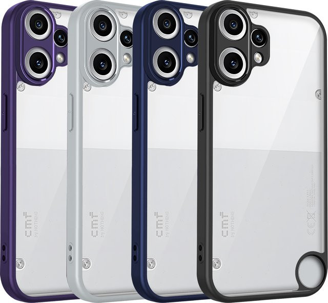 Nothing CMF Phone 2 Pro 5G Hülle mit stoßfestem Silikon-Stoßfänger und matter Rückseite in Transparent oder Purple - Bild 1