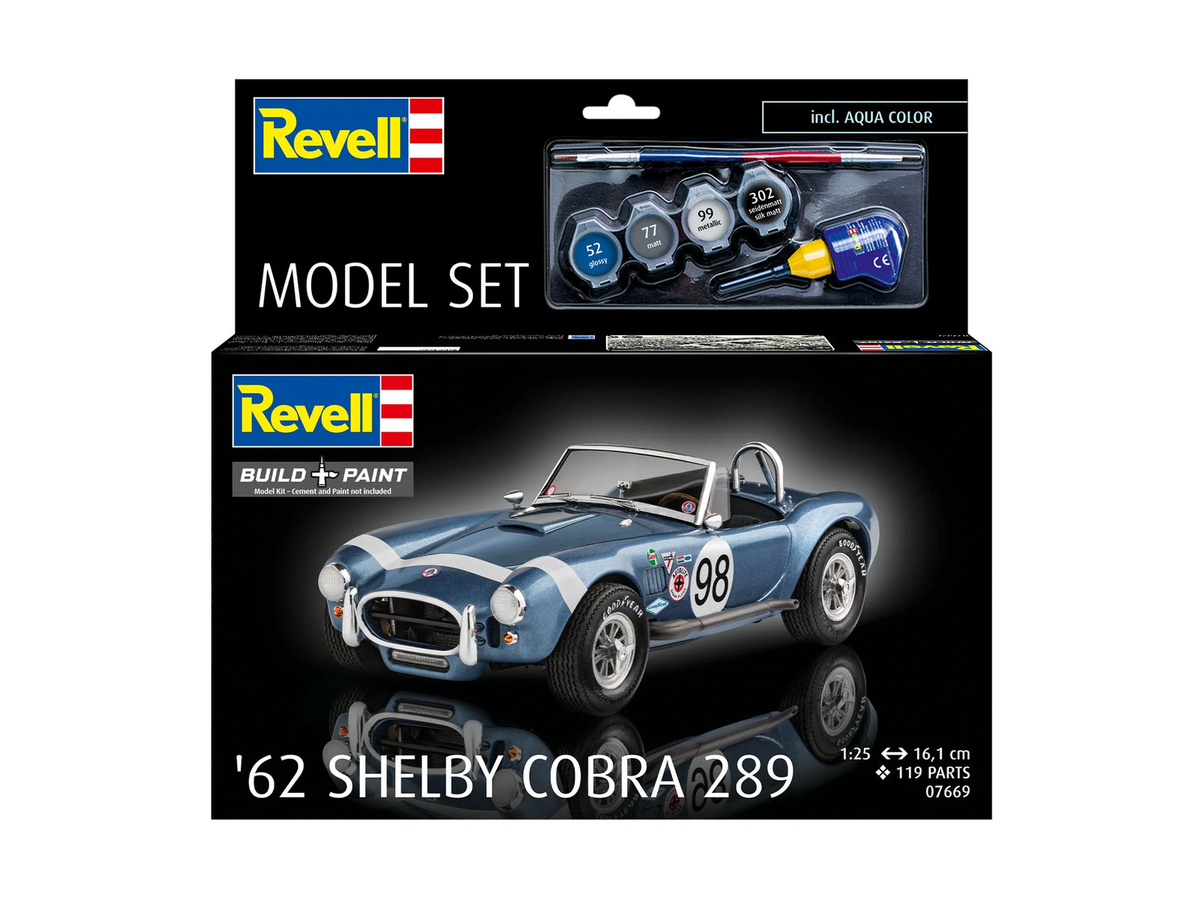 Revell Model Set '62 Shelby Cobra 289, Modellbau, 1:25, ab 8 Jahren - Bild 2