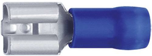 Klauke 7308 Flachsteckhülse Teilisoliert in Blau mit einer Steckbreite von 7,7 mm und einer Steckdicke von 0,8 mm - Bild 1