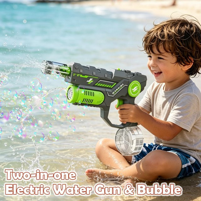 CONUSEA Zwei-in-Eins Elektrische Multifunktions-Wasserpistole mit Seifenblasenmaschine, Outdoor-Spielzeug - Bild 1