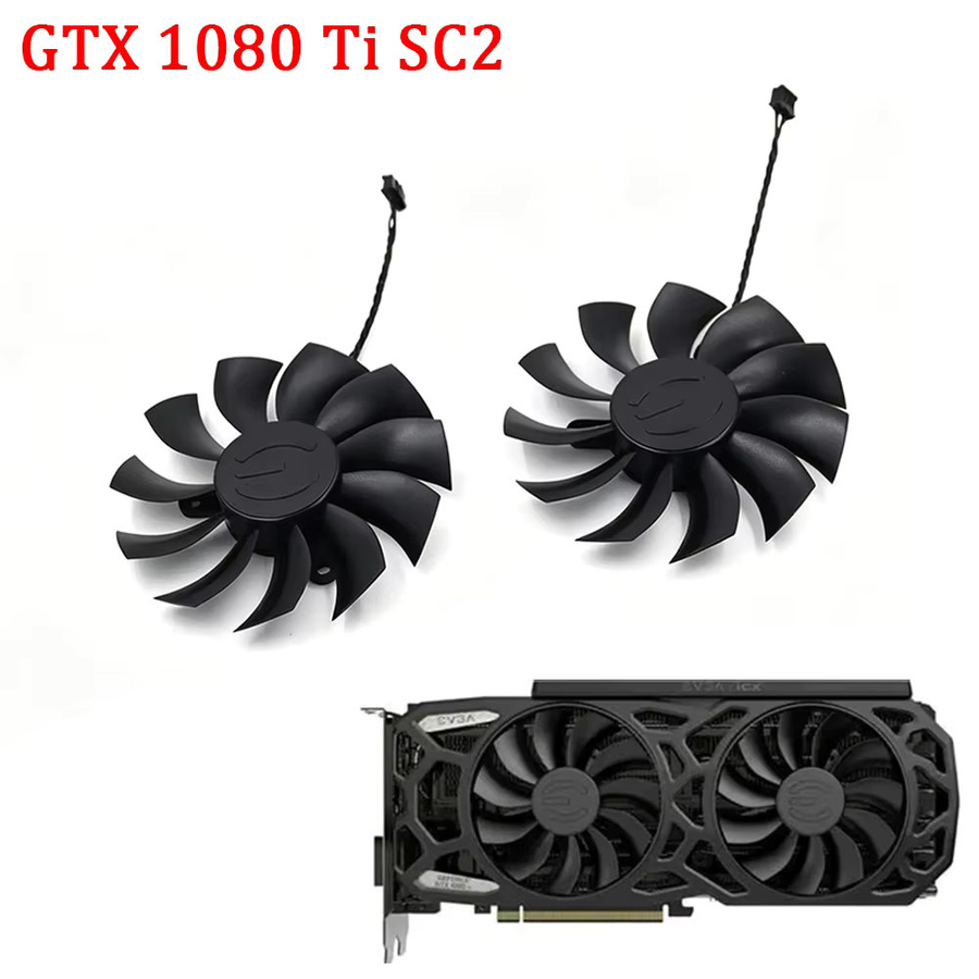 EVGA Ersatz-Grafikkartenlüfter für GTX 1080 Ti SC und SC2, 86 mm, Schwarz - Bild 3
