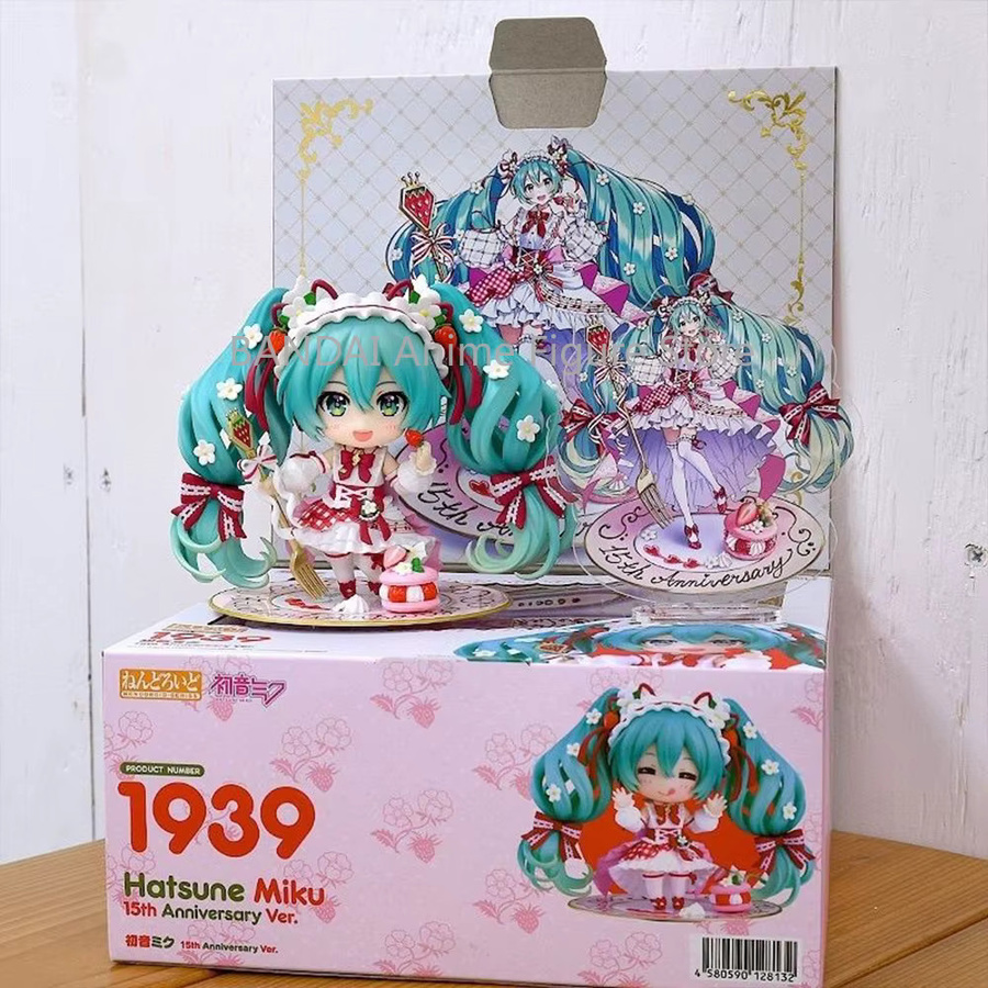 Bandai Nendoroid-Figur Kawaii Hatsune Miku Erdbeerkuchen, Anime-Modellpuppe - Bild 3