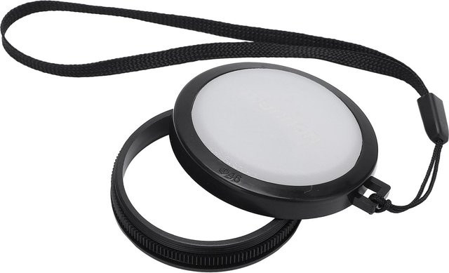 MENNON Kameraobjektivdeckel Abdeckung aus Kunststoff in Weiß für 77mm und 46mm - Bild 1
