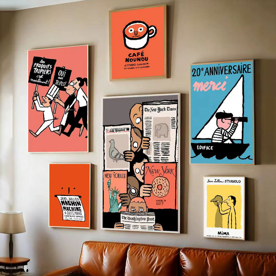 J-Jean Art Jullien Klassisches Anime-Poster als wasserfester Aufkleber für deine Wanddekoration, Mehrfarbig, 15 x 15 cm - Bild 2