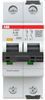 ABB S302P-B40 Leitungsschutzschalter 40A 415V in Weiß - Bild 1