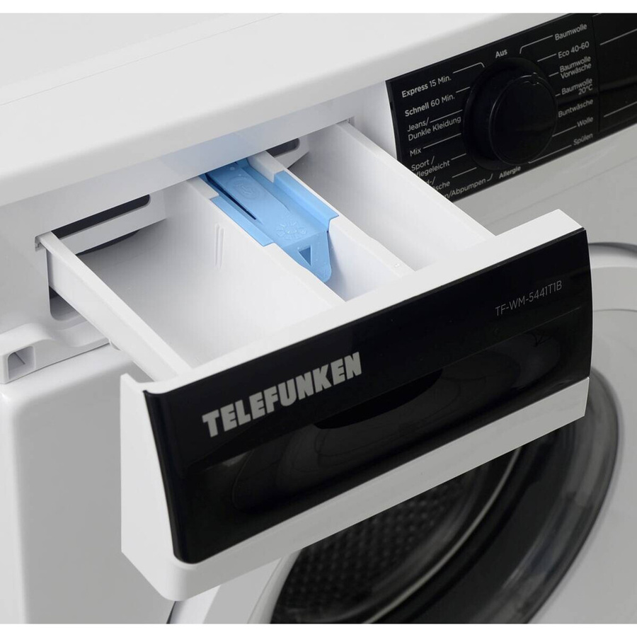 Telefunken Waschmaschine TF-WM-5441T1B weiß Frontlader mit Aquastop und Quick Wash B/H/T: 59,7 x 84,5 x 49,7 cm - Bild 3