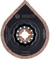 Bosch Starlock Carbide-RIFF Mörtelentferner AVZ 70 RT4 Sägeblatt mit Carbide-Spitzen für Stein und Multi-Tools, Breite: 70 mm - Bild 1