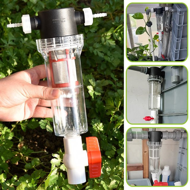SgooHan Schlauchfilter für Aquarium und Fischteich, transparent, passend für 1/2 bis 4-20mm Anschlüsse - Bild 1