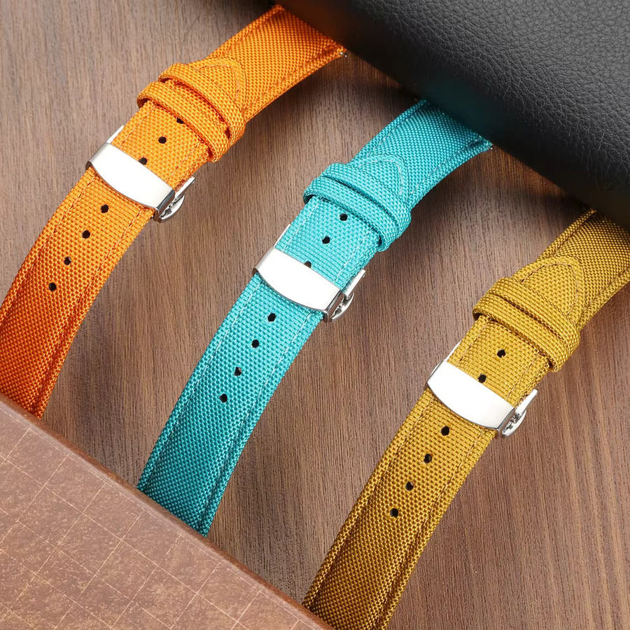 Uhrenarmband Nylon, Schmetterlingsschnalle, Unisex - Bild 3